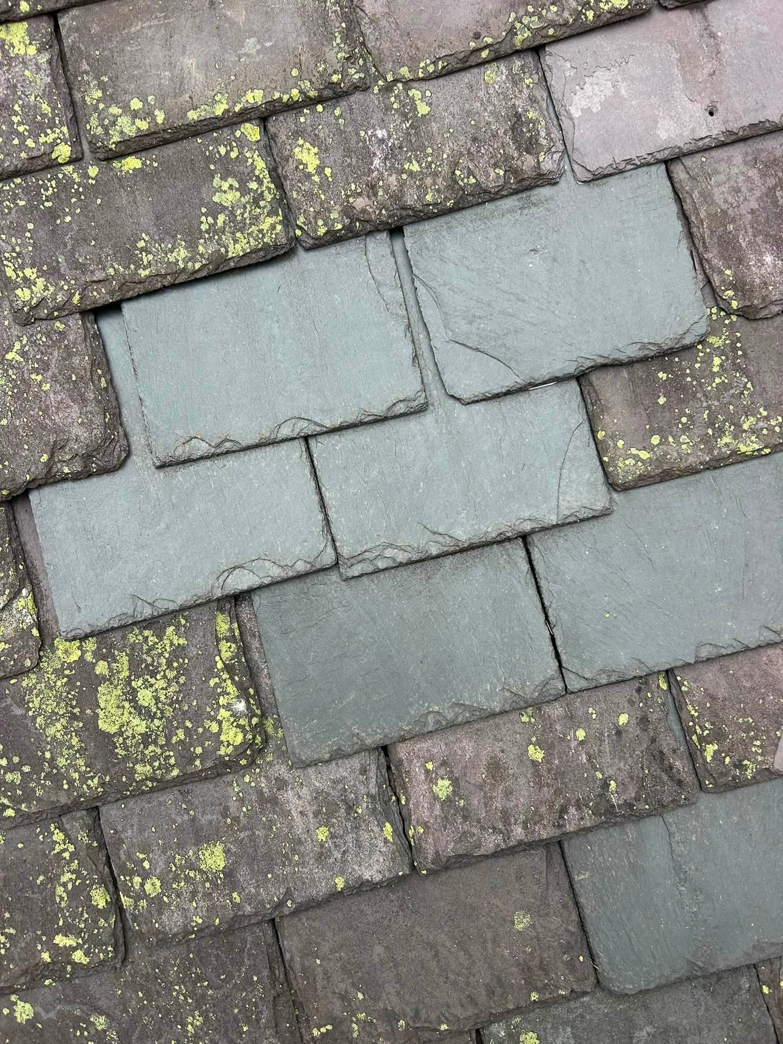 image of a roof with new slate tiles fitted