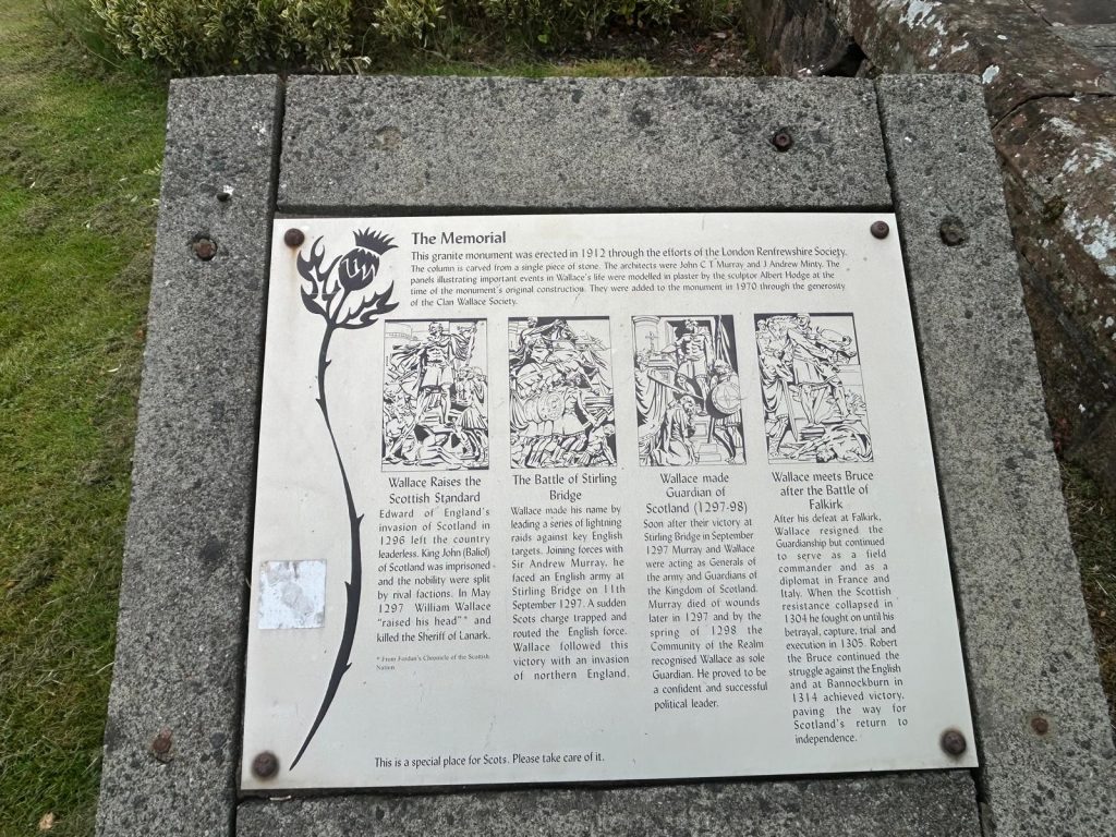 image of William Wallace monument at Elderslie